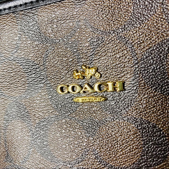 |Coach| Central Tote Bag in Brown Signature Canvas - Picture 4 of 10